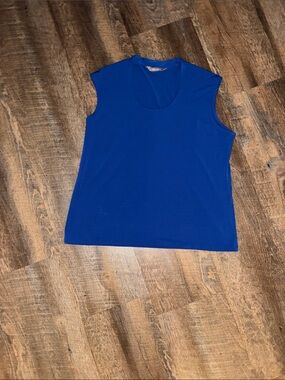TanJay Sleeveless Scoop Neck Tank - Cobalt Blue